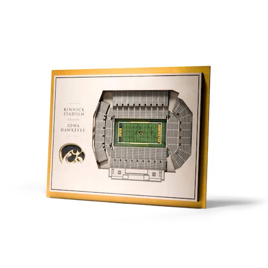 NCAA 5-Layer StadiumView Wall Art By Youthefan in Iowa Hawkeyes | 13" x 17" x .63" | Michaels®